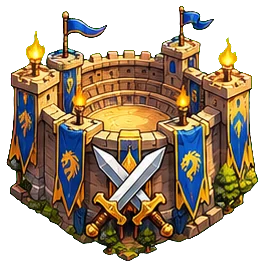 Arena with crossed swords