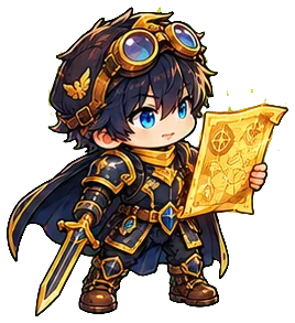 Pilot in armour with a scroll